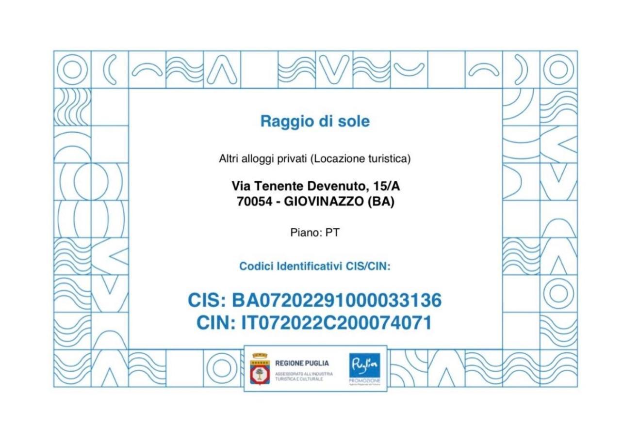 Casa Vacanza Raggio Di Sole Giovinazzo Luaran gambar